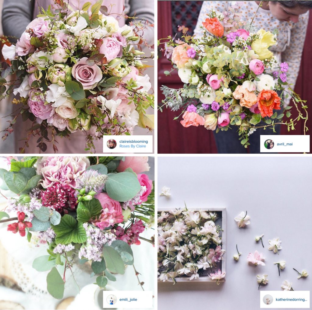 comptes instagram de fleuristes
